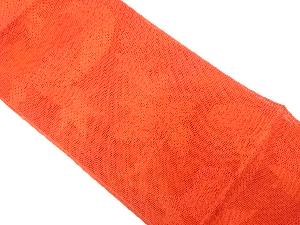 羅　草花模様　名古屋帯